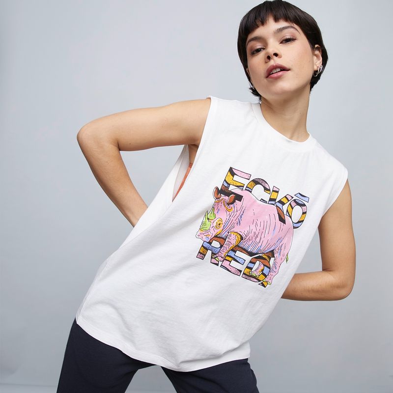 ECKO - Polera Sin Mangas Algodón Mujer Ecko