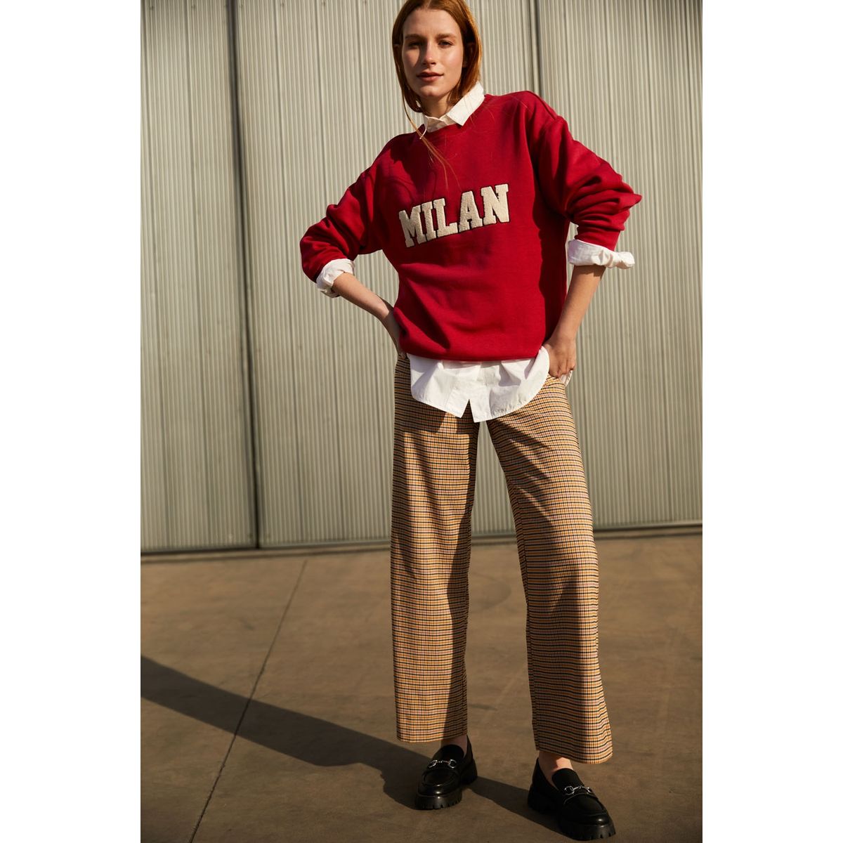 BASEMENT - Basement Pantalón Palazzo Tiro Alto Mujer