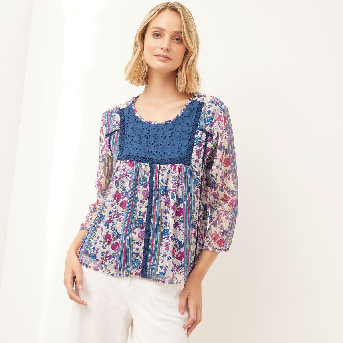 BASEMENT - Blusa Algodón Mujer Basement