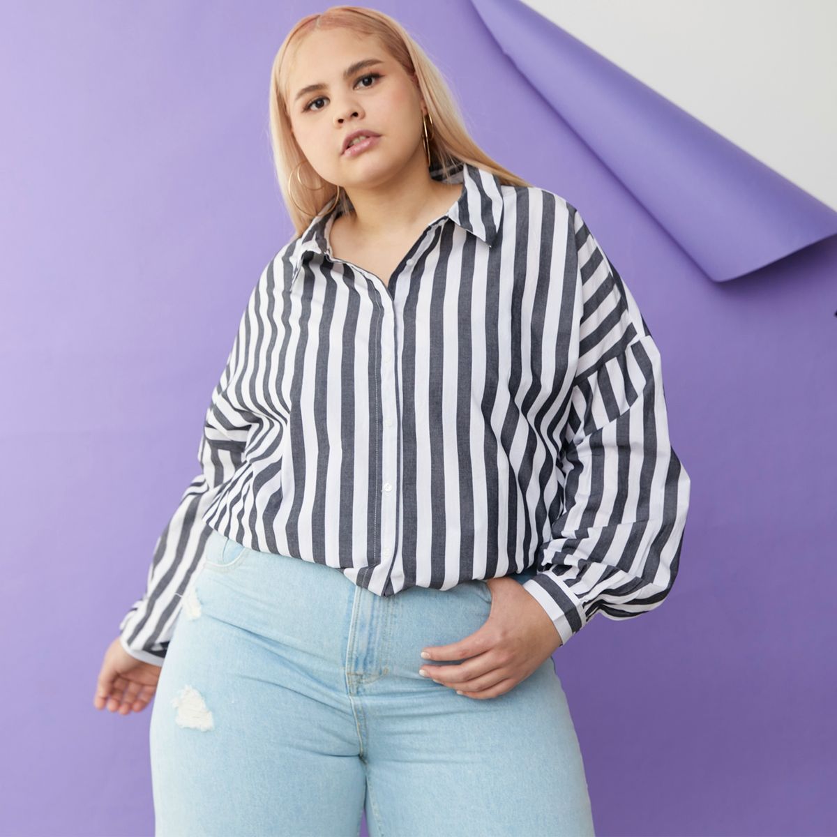 SYBILLA - Sybilla Blusa Manga Larga Algodón Mujer