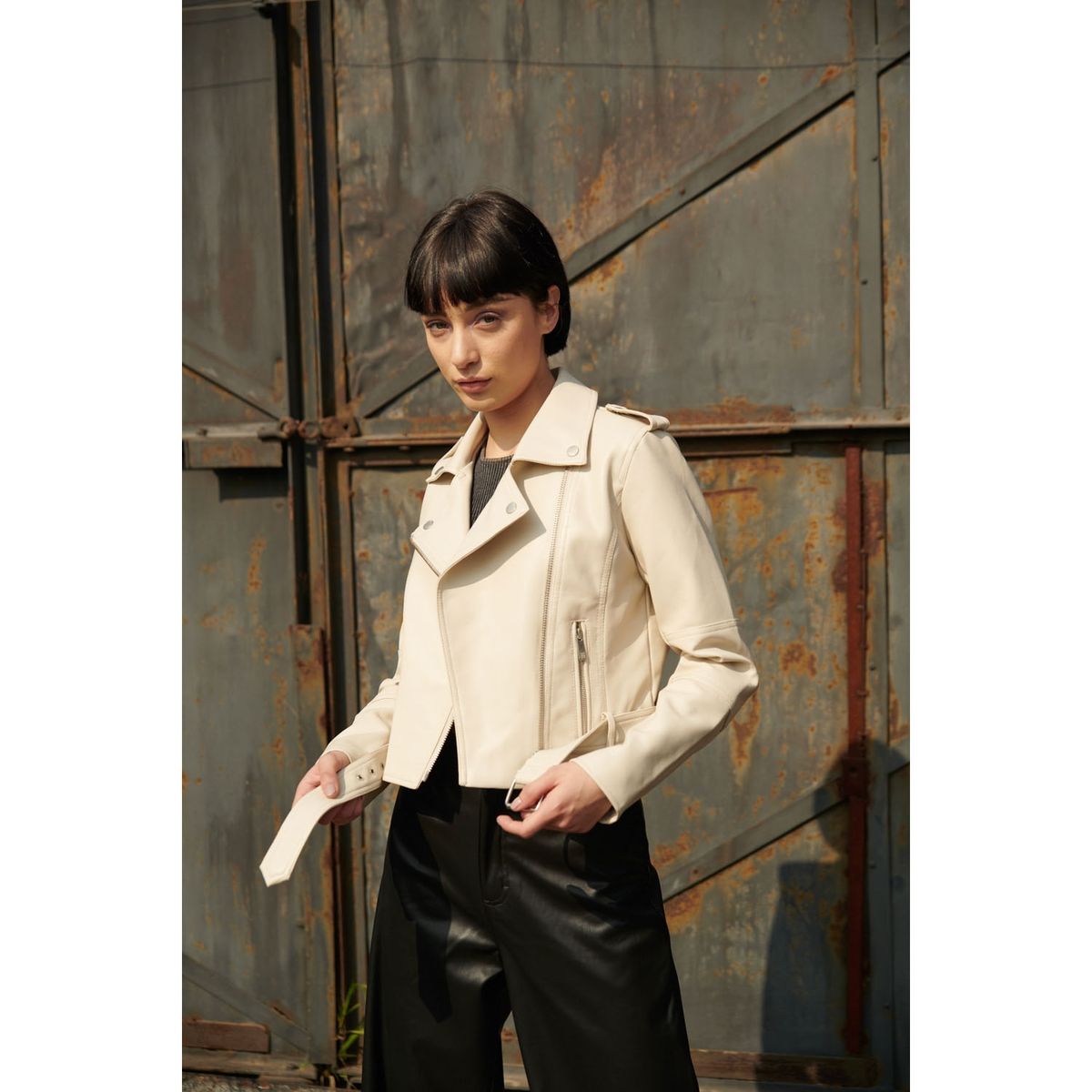 AMERICANINO - Americanino Chaqueta Biker Ecocuero Mujer