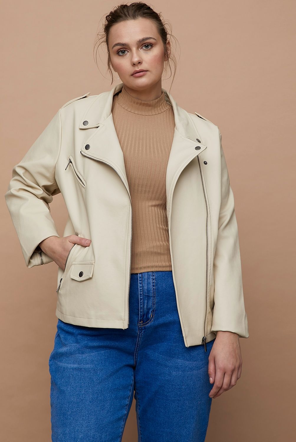 University Club - University Club Chaqueta De Cuero Mujer