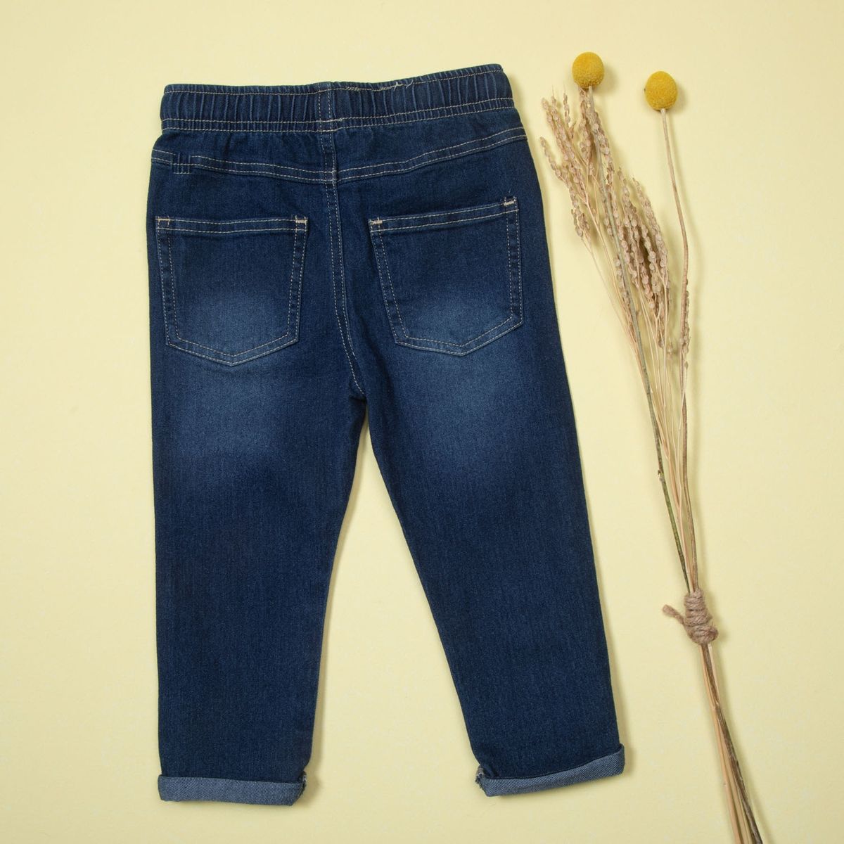 YAMP - Yamp Jeans Cintura Elásticada Bebé Niño Algodón