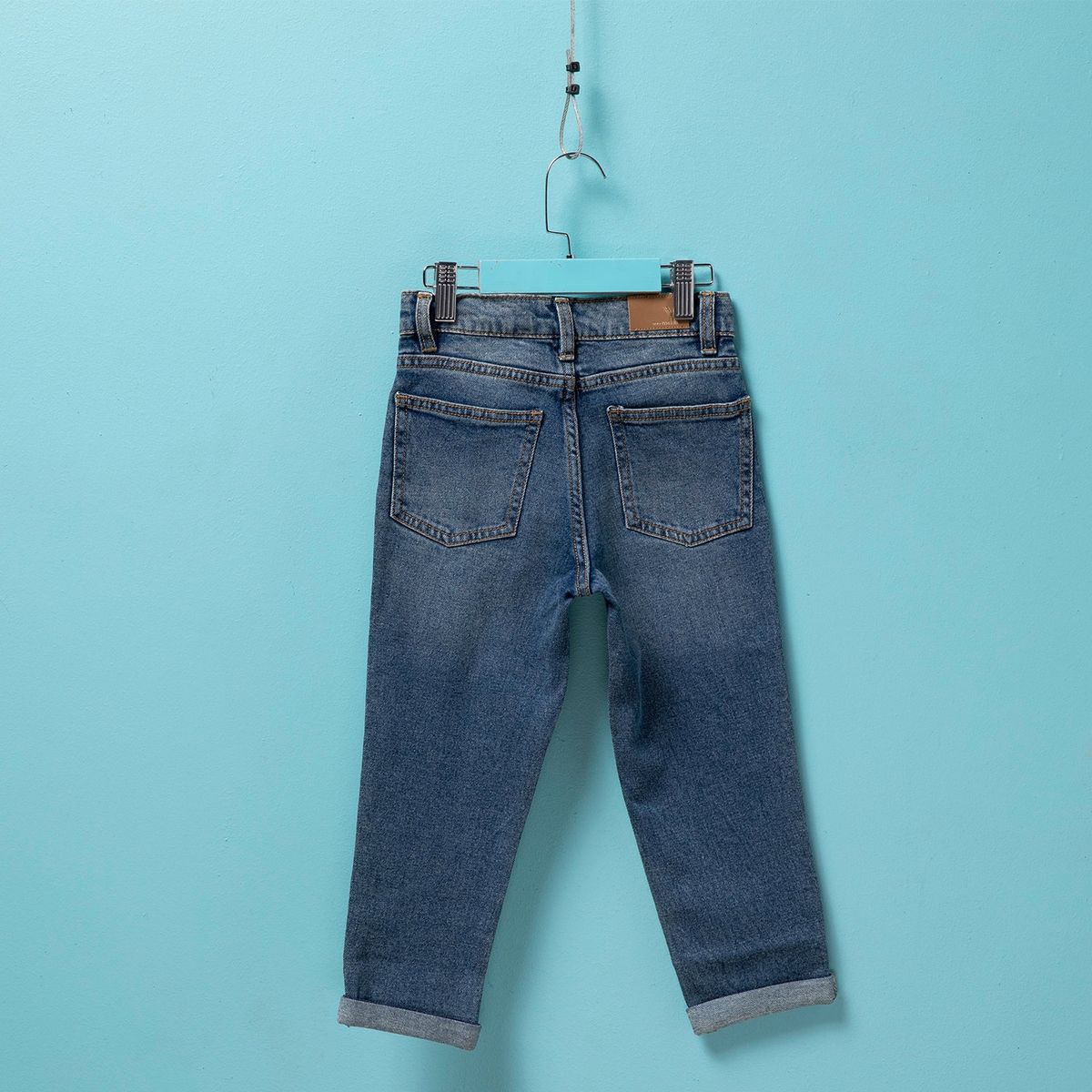 YAMP - Jeans Denim Mom Yamp Niña Tiro Medio