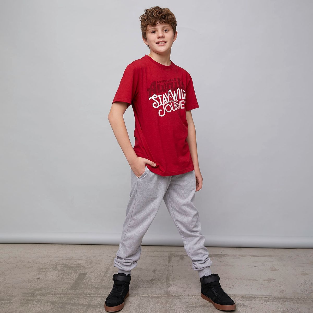 FEDERATION - Conjunto 2 Piezas Polera Mc + Pantalon De Buzo Niño Algodón Federation