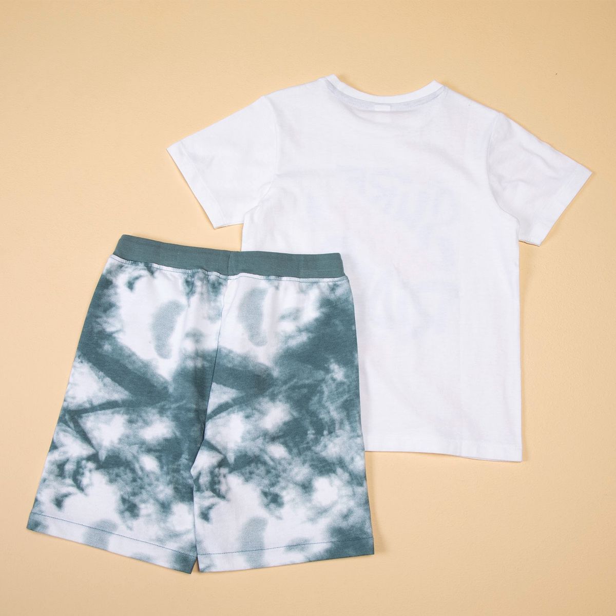 YAMP - Yamp Conjunto Niño Short De Buzo + Polera Manga Corta Algodón 2 Piezas