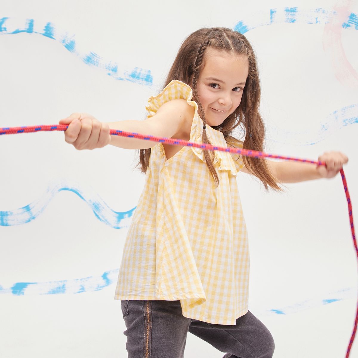 YAMP - Yamp Blusa Manga Corta Niña Algodón