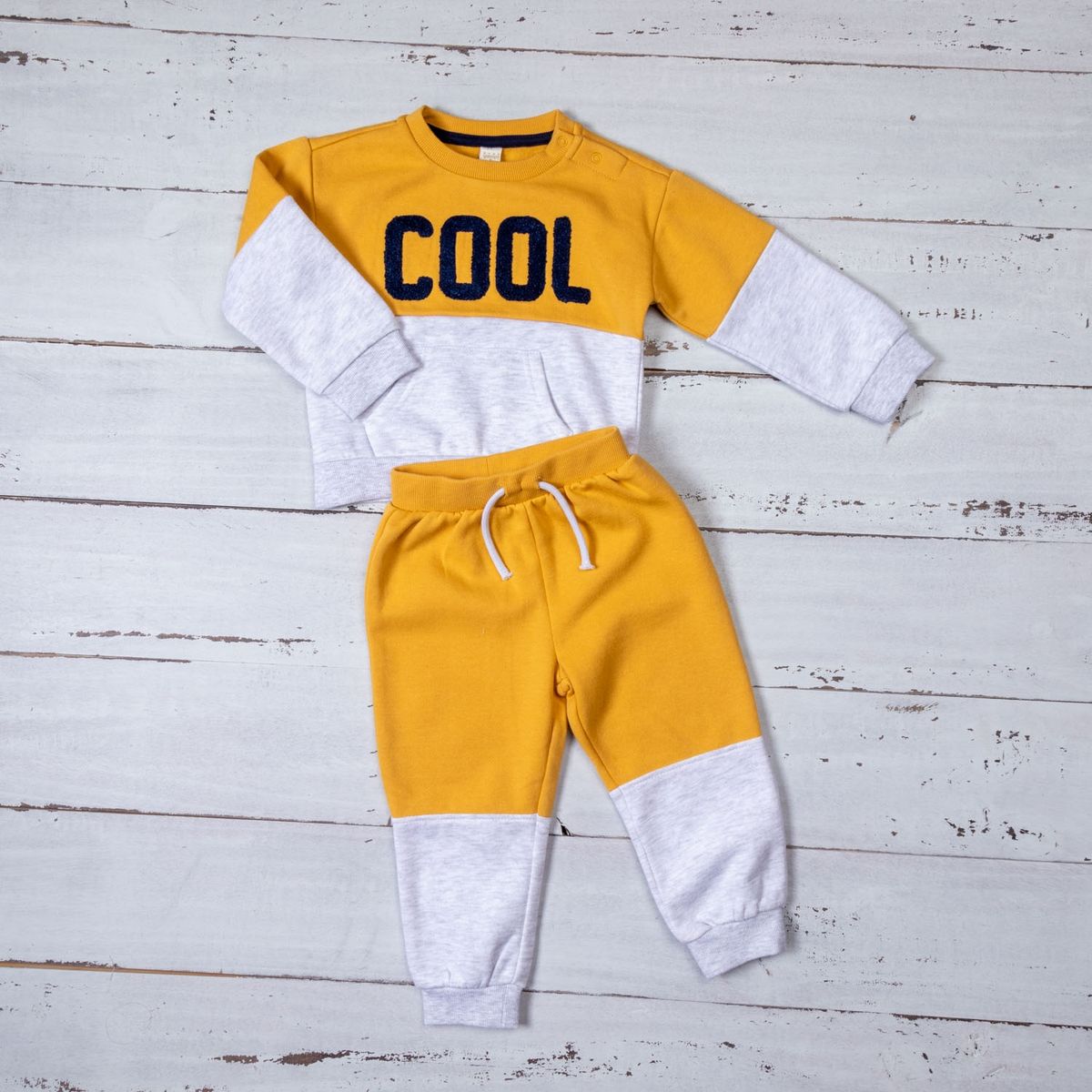 YAMP - Yamp Conjunto Bebé Niño Polerón + Pantalón De Buzo