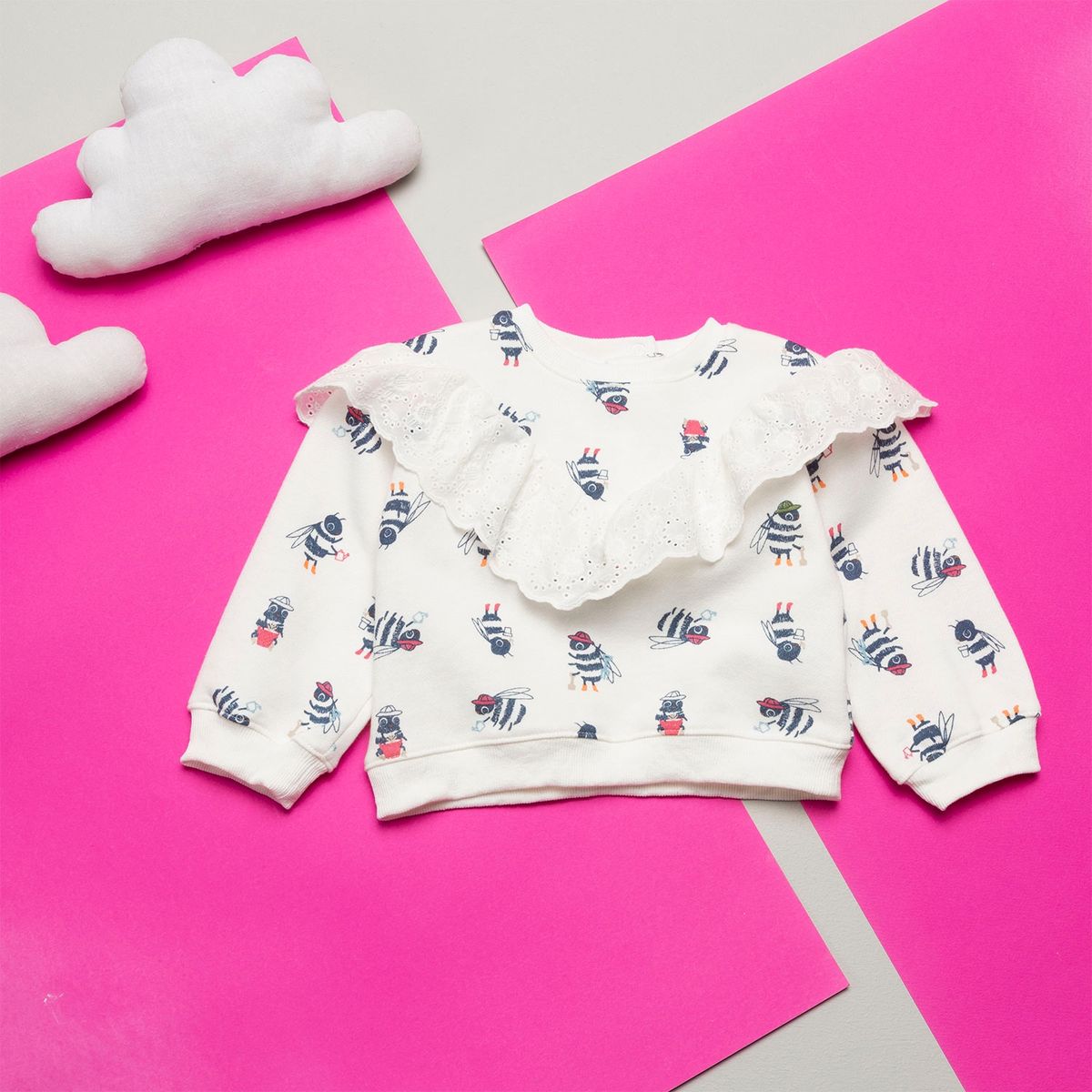 YAMP - Yamp Polerón Bebé Niña Algodón Afranelado