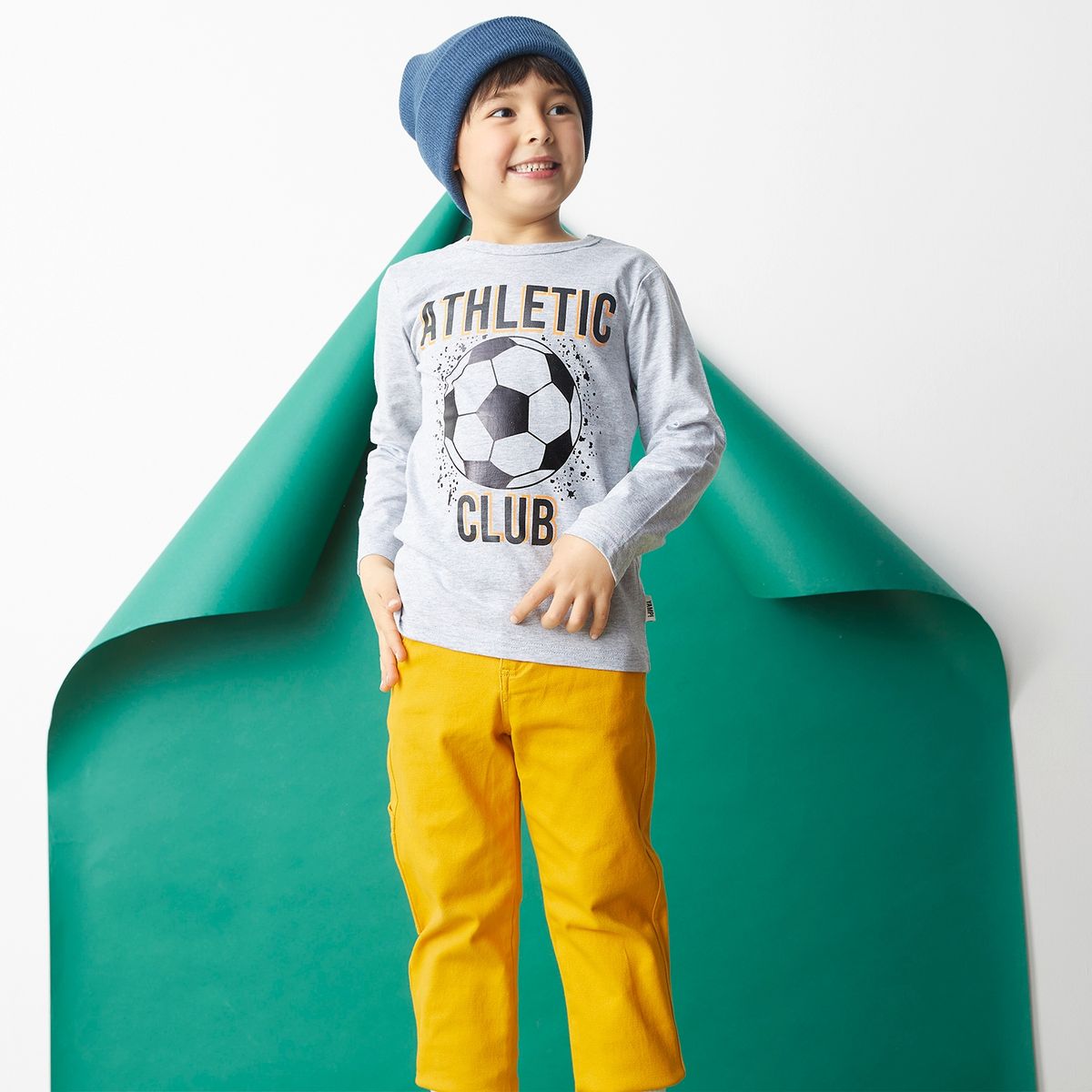 YAMP - Polera Niño Manga Larga Algodón Yamp