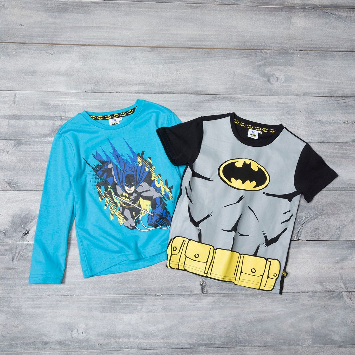 DC ORIGINALS - Polera Batman Manga Larga Niño Algodón