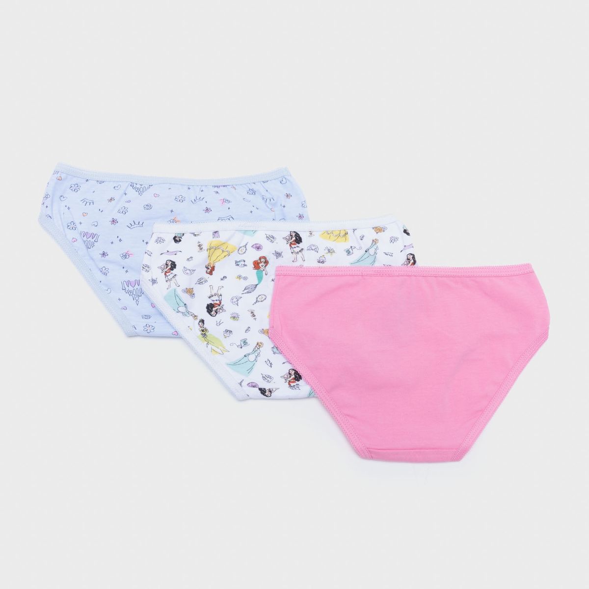 PRINCESAS - Calzones Pack De 3 Unidades Niña Algodón Princesas