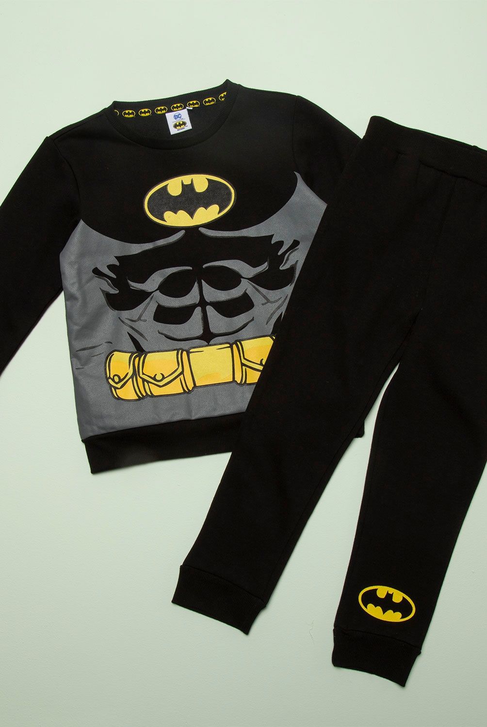 DC ORIGINALS - Conjunto Buzo Polerón + Pantalón De Buzo Batman Niño Algodón 2 Piezas