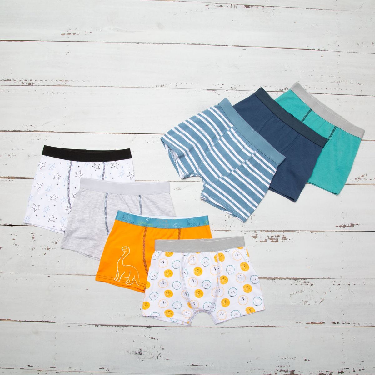 YAMP - Boxer Pack De 7 Unidades Niño Algodón Yamp