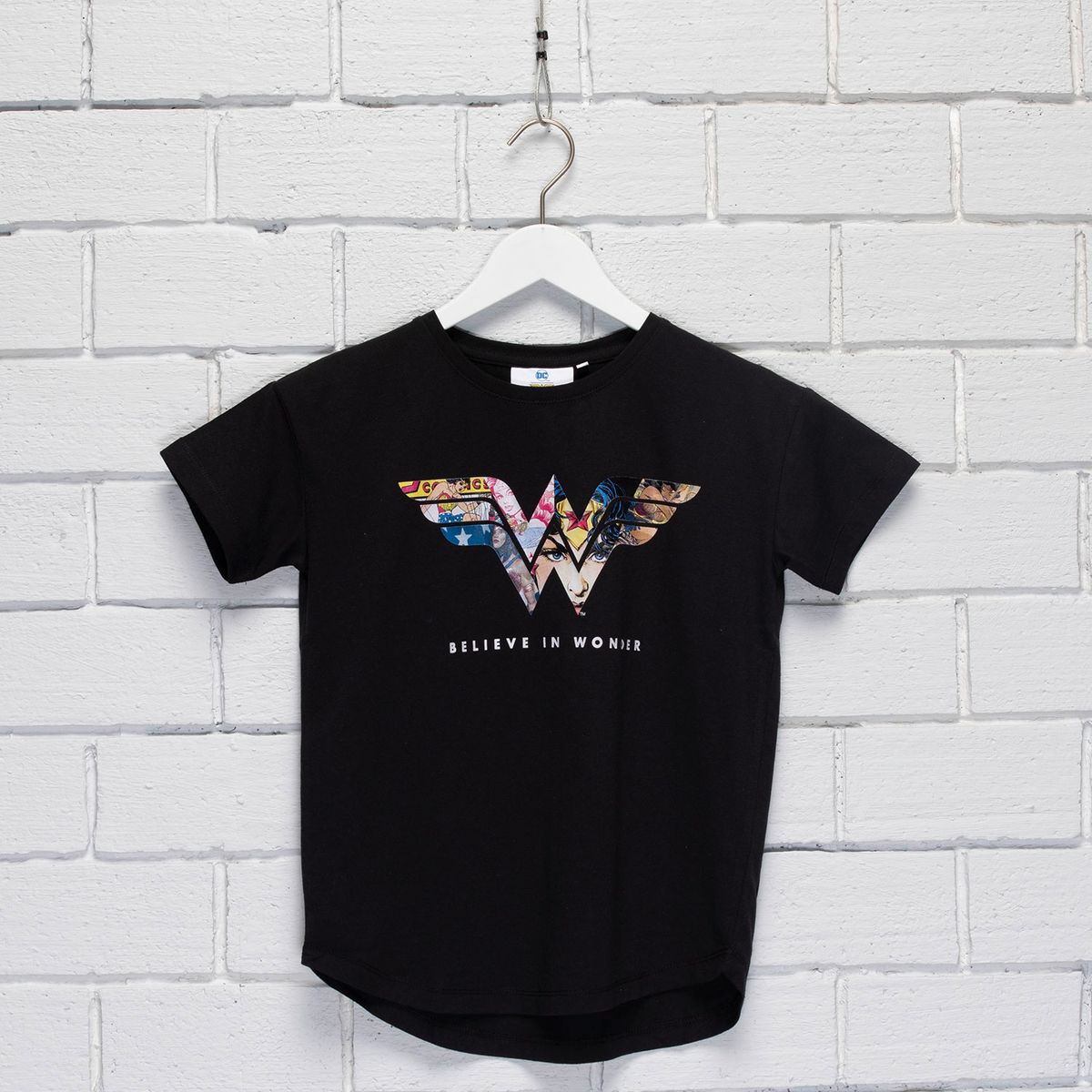 DC SUPER HERO GIRLS - Dc Super Hero Girls Polera Mujer Maravilla Manga Corta Niña Algodón