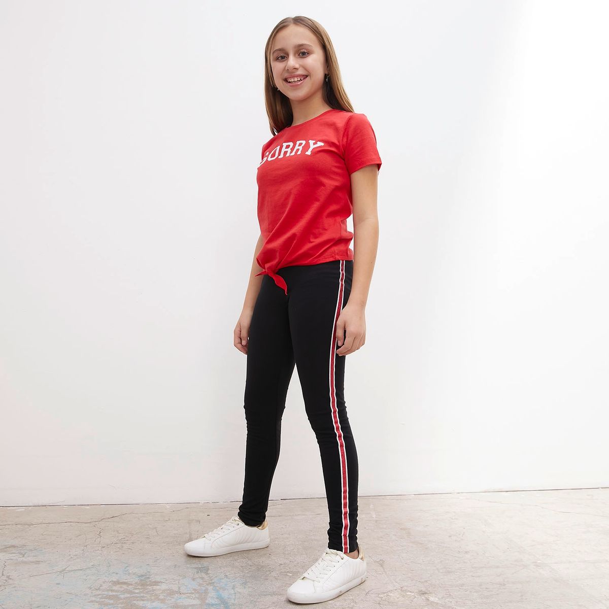 ELEVEN - Conjunto Polera Y Calzas Niña 2 Piezas Algodón Eleven