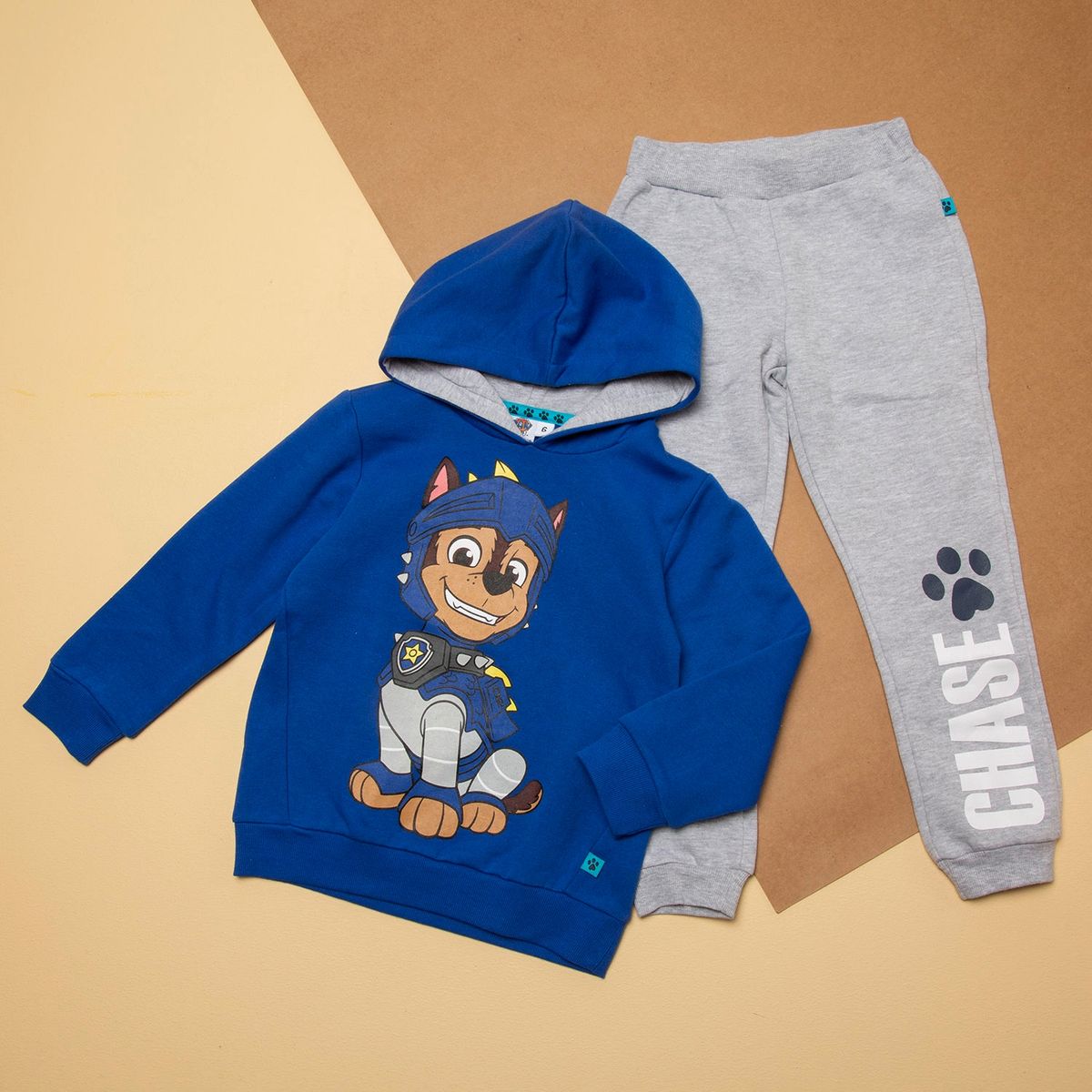 PAW PATROL - Conjunto Buzo Polerón + Pantalón De Buzo Paw Patrol Niño Algodón 2 Piezas