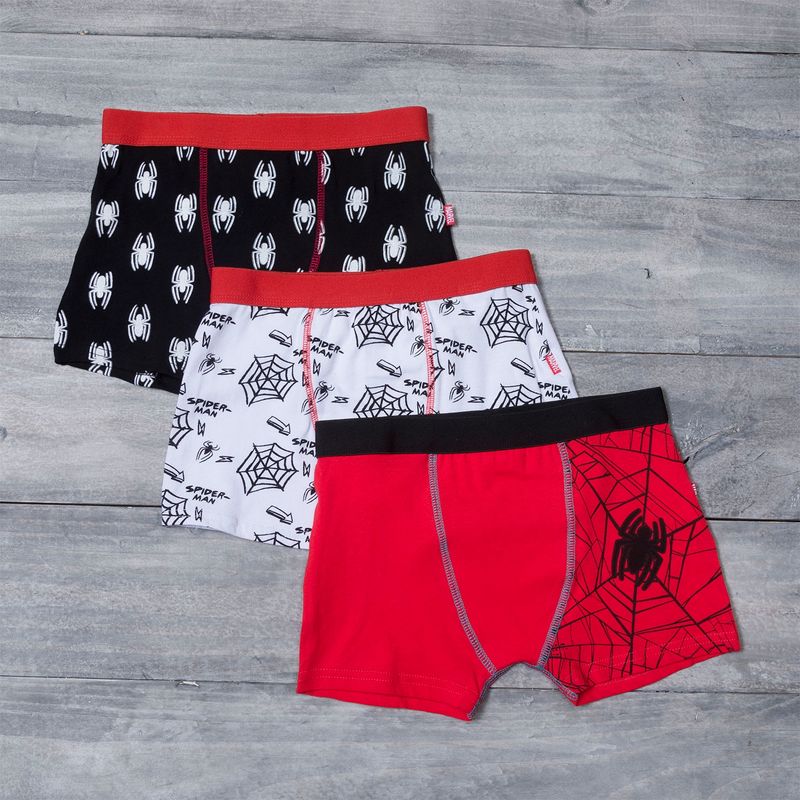 MARVEL - Boxer Niño Pack De 3 Unidades Algodón Spider-Man