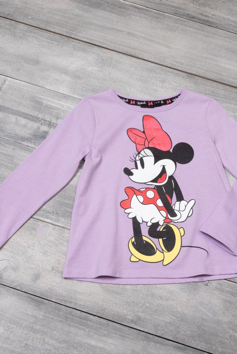 Minnie - Minnie Polera Minnie Manga Larga Niña Algodón