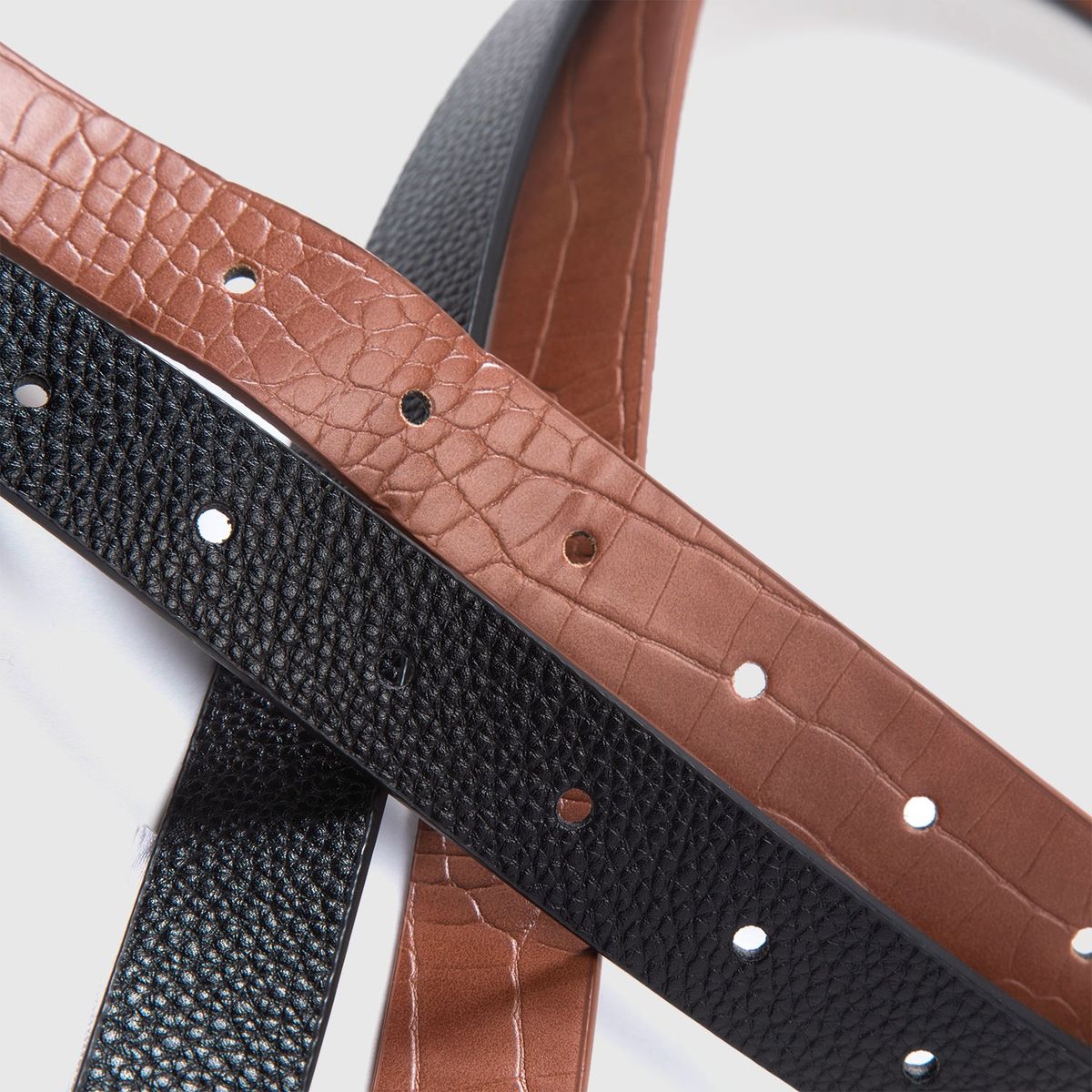 BASEMENT - Basement Pack 2 Cinturones Mujer Negro + Café