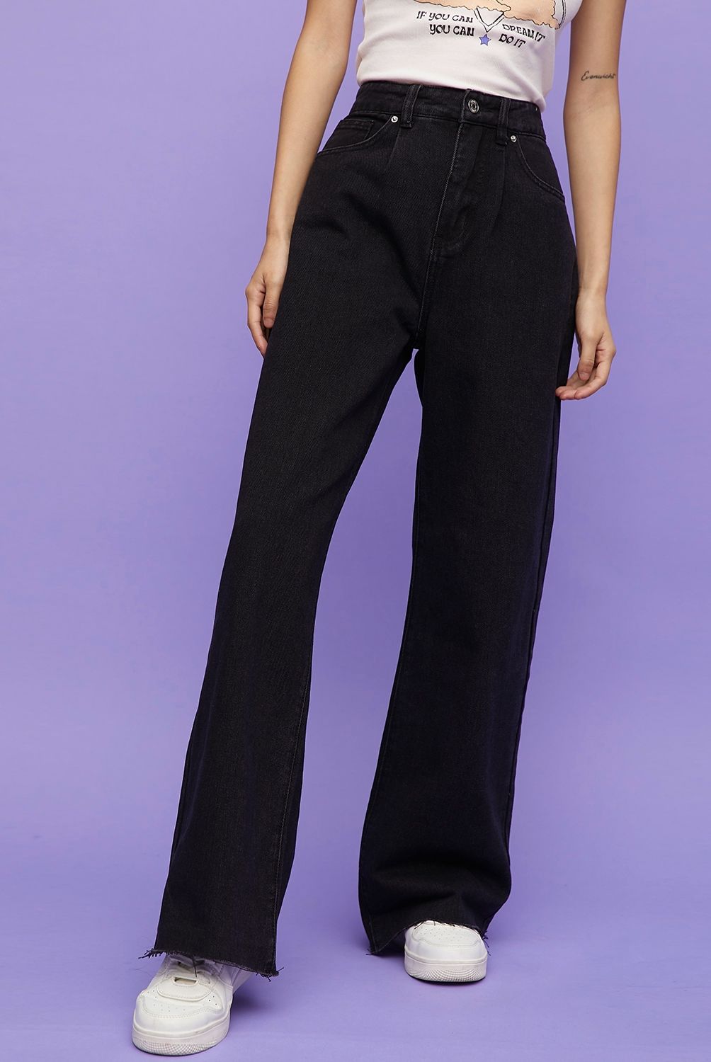 SYBILLA - Sybilla Jeans Wide Leg Tiro Alto Algodón Mujer