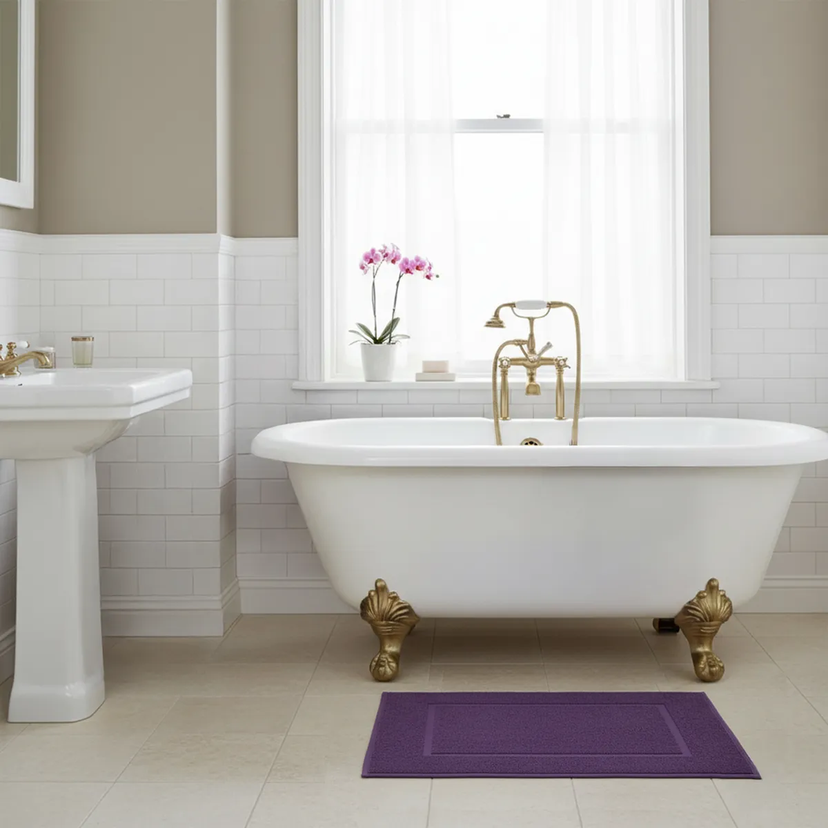 BASEMENT HOME - Piso De Baño Combed 100% Algodón 50x70 Cm Basement Home