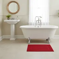 Piso De Baño Combed 100% Algodón 50x70 Cm