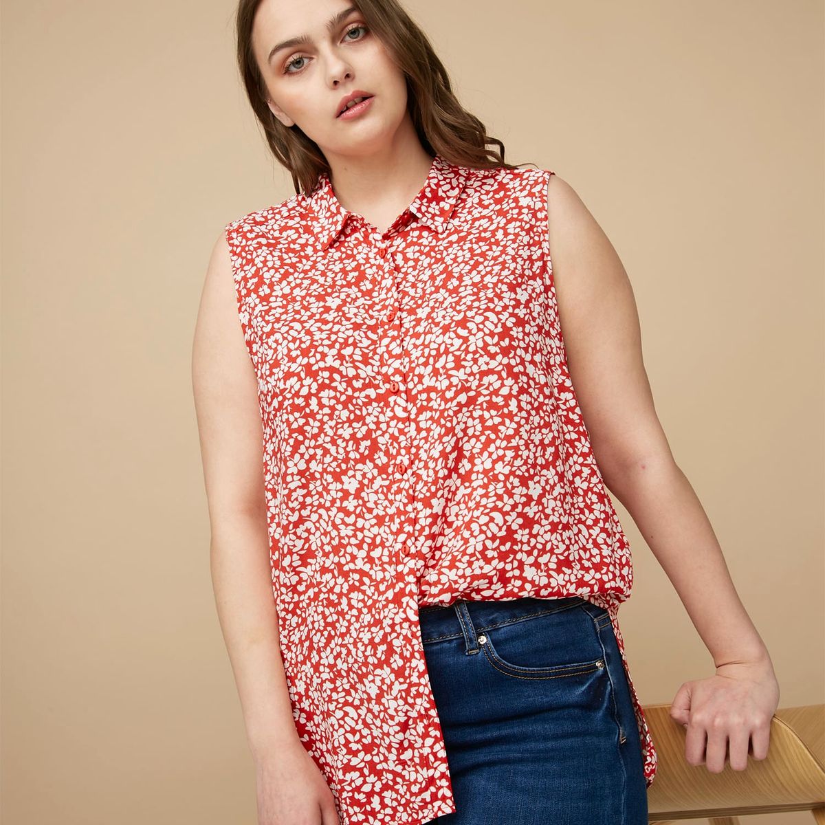 UNIVERSITY CLUB - University Club Blusa Sin Mangas Mujer