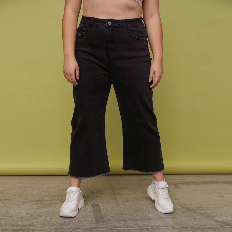 SYBILLA - Jeans Flare Noah Plus Tiro Alto Mujer Sybilla