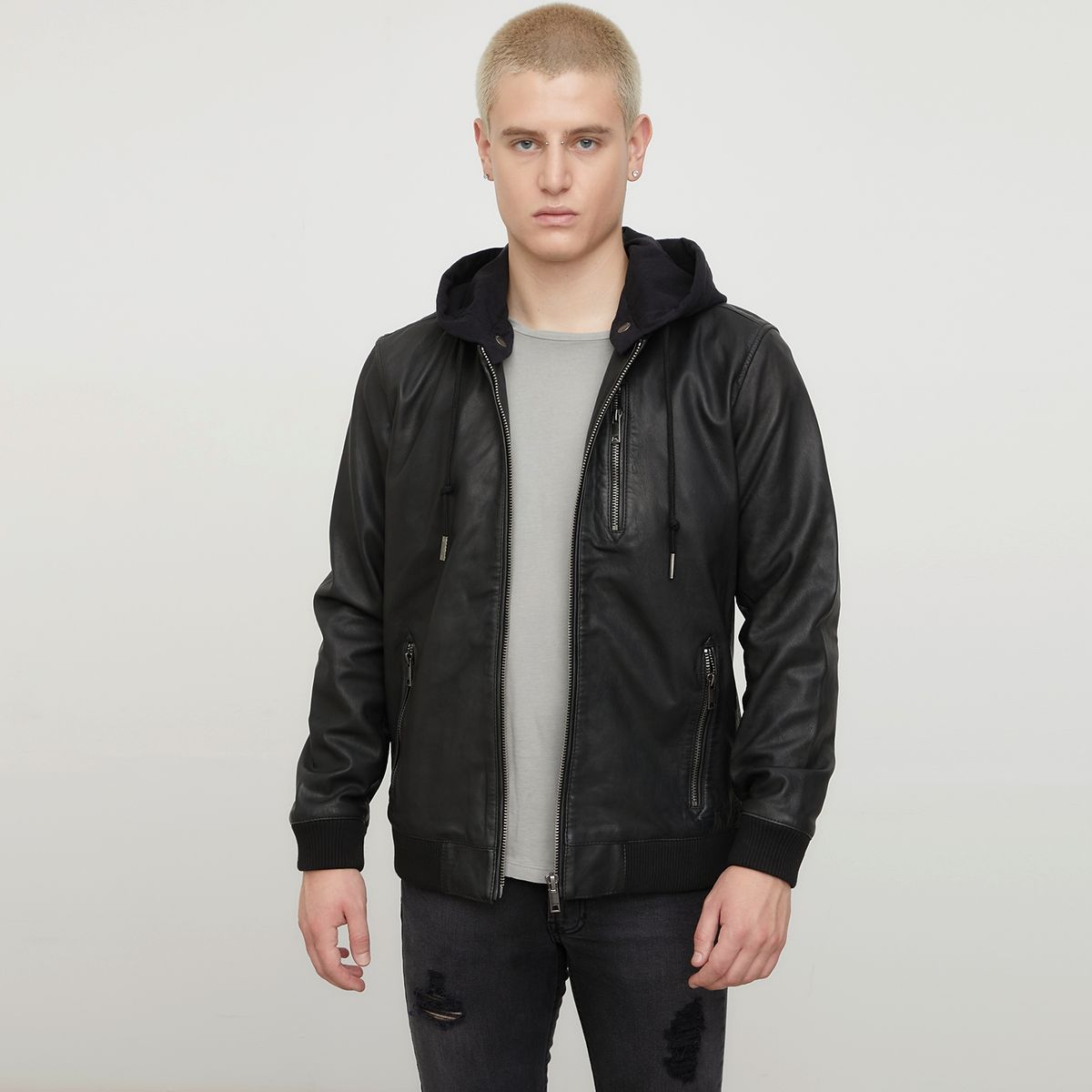 AMERICANINO - Americanino Chaqueta Cuero Hombre