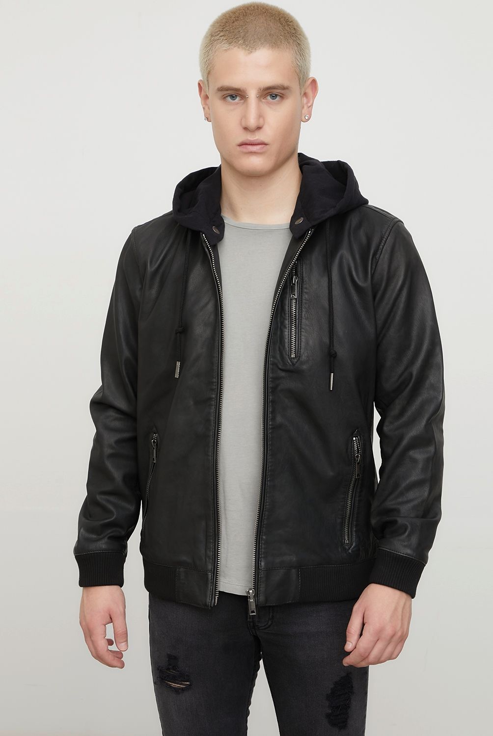 AMERICANINO - Americanino Chaqueta Cuero Hombre
