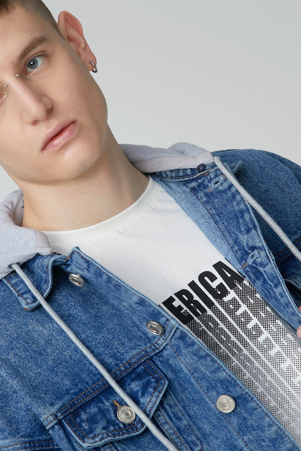 AMERICANINO - Americanino Chaqueta de jeans hombre