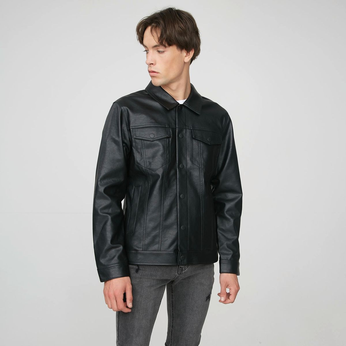 AMERICANINO - Americanino Chaqueta Zero Cuero Hombre