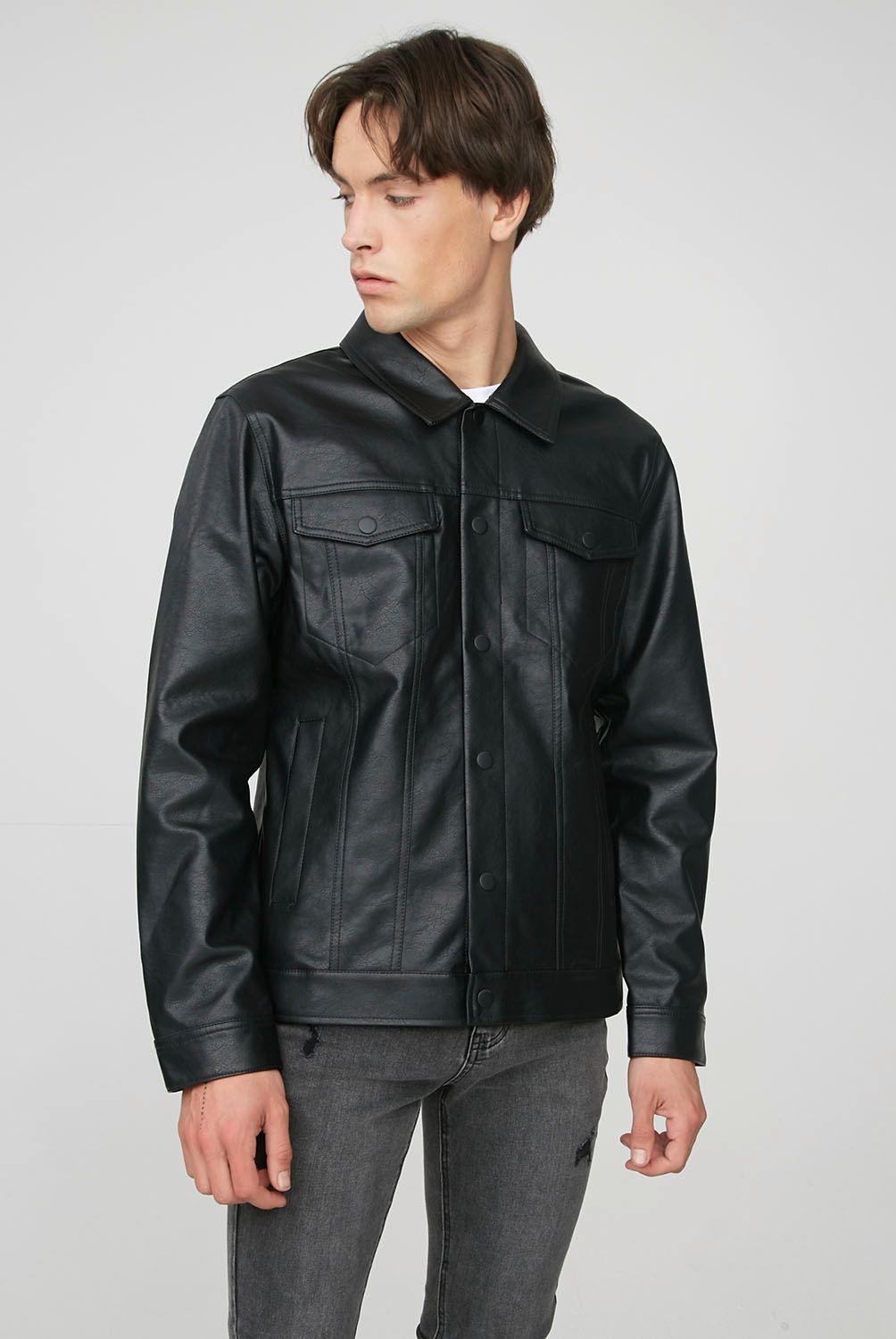 AMERICANINO - Americanino Chaqueta Zero Cuero Hombre