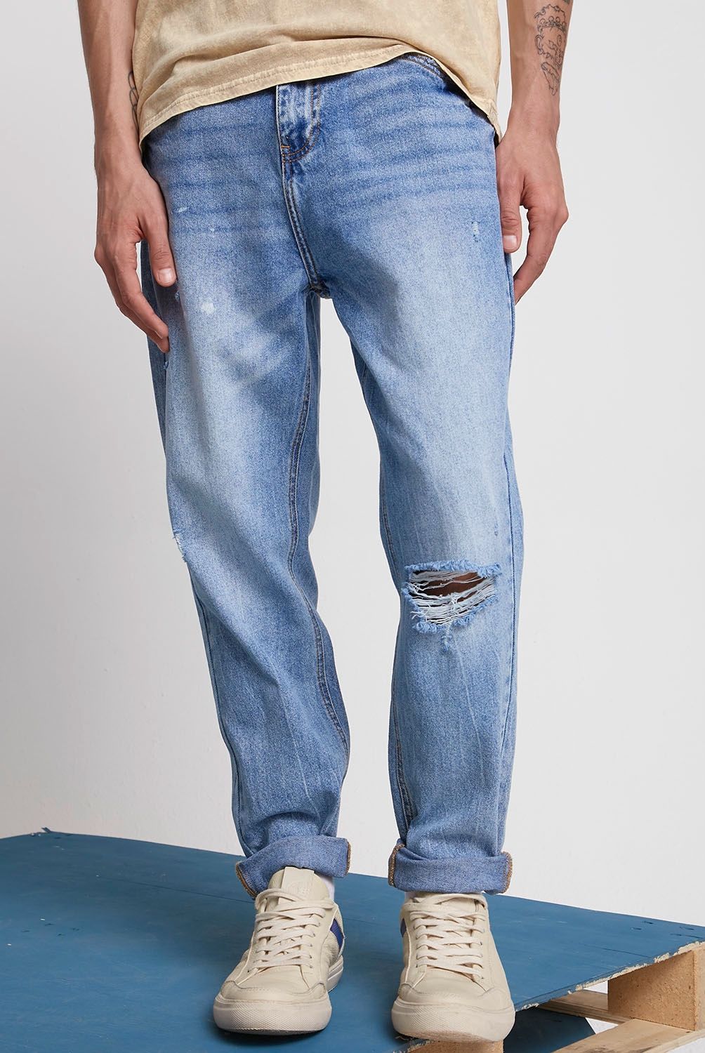 AMERICANINO - Jeans Baggy Fit 5 Bolsillos Baggi Hombre Americanino
