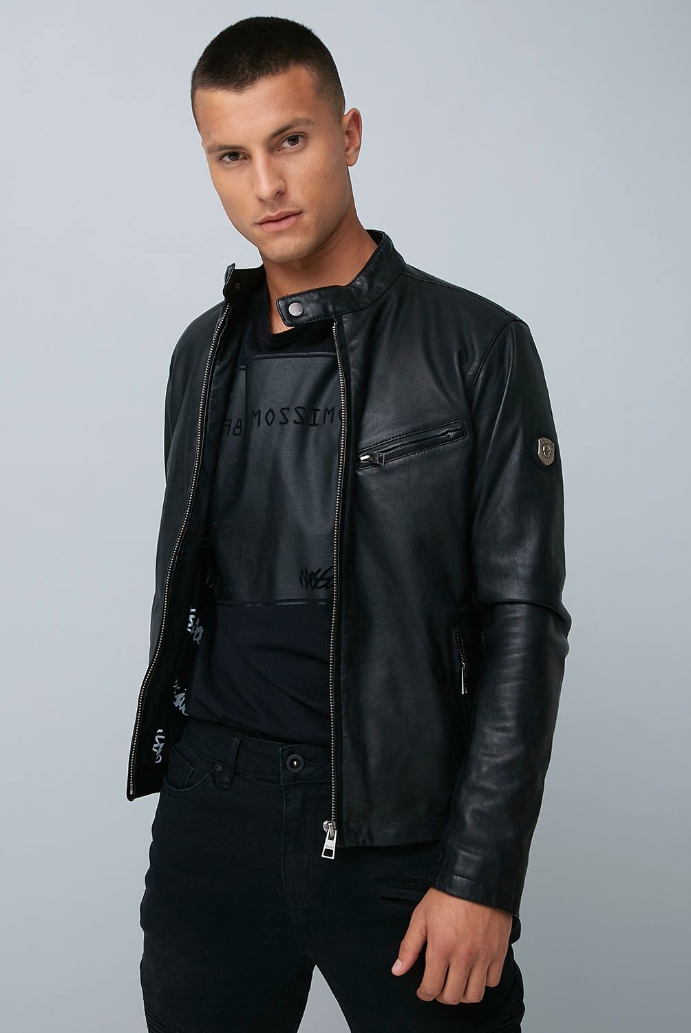 MOSSIMO - Mossimo Chaqueta Cuero Hombre