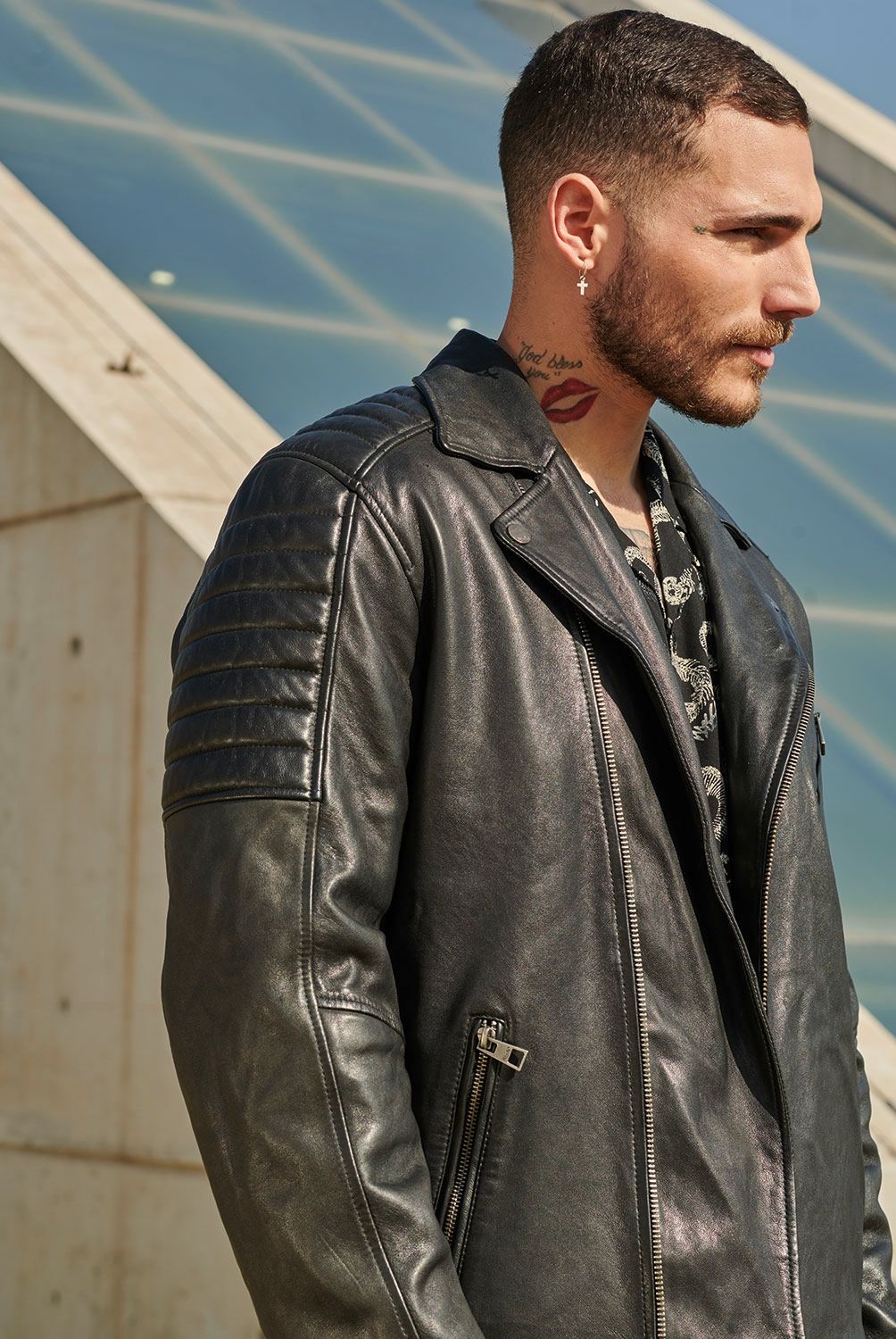 Mossimo - Mossimo Chaqueta De Cuero Hombre