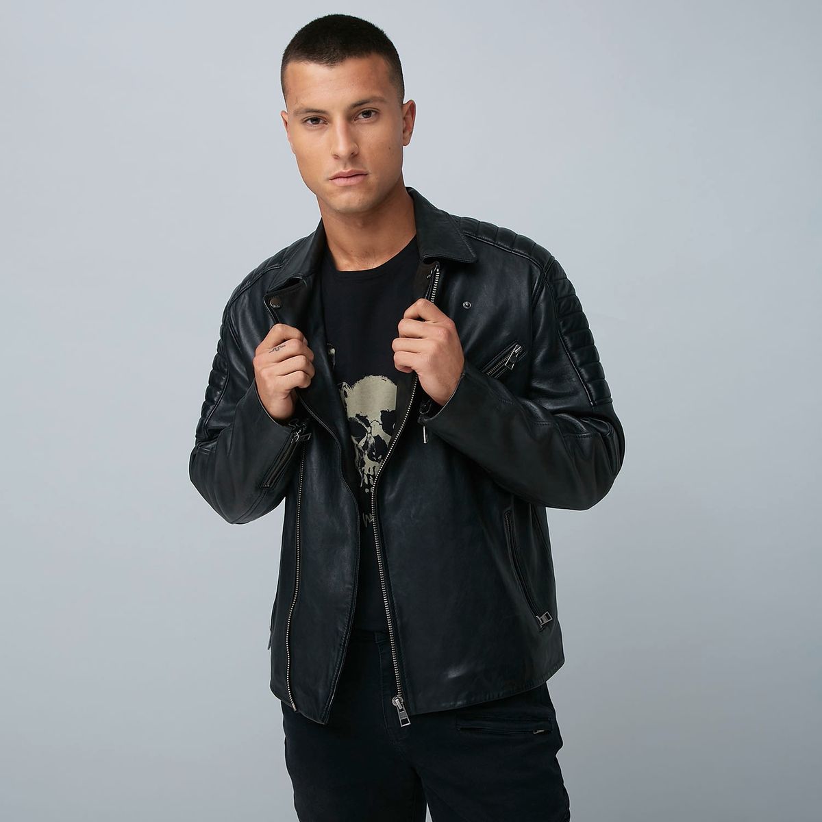 MOSSIMO - Mossimo Chaqueta De Cuero Hombre