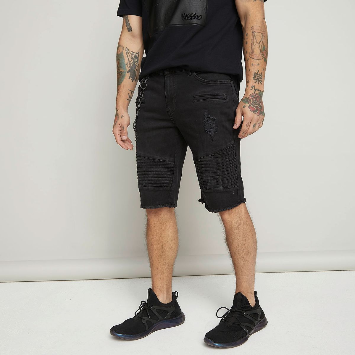 MOSSIMO - Short Bermuda Denim Basico Algodón Hombre Mossimo