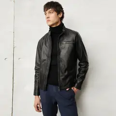 WOLF&HANK - Chaqueta 100% Cuero Hombre