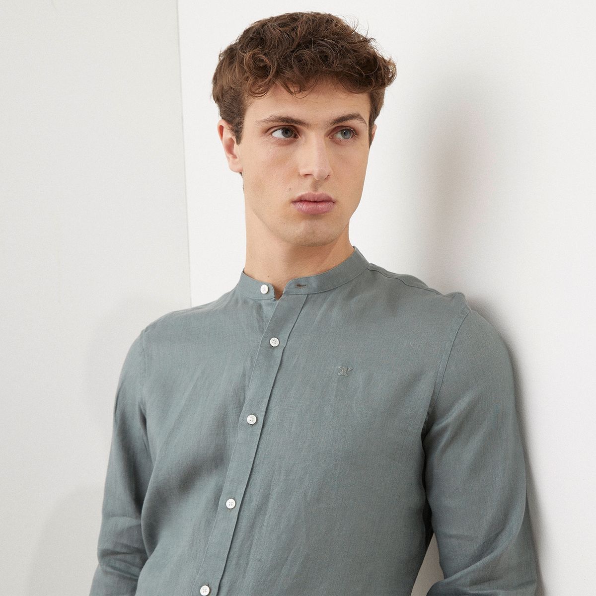WOLF&HANK - Wolf&Hank Camisa Casual Lino Hombre