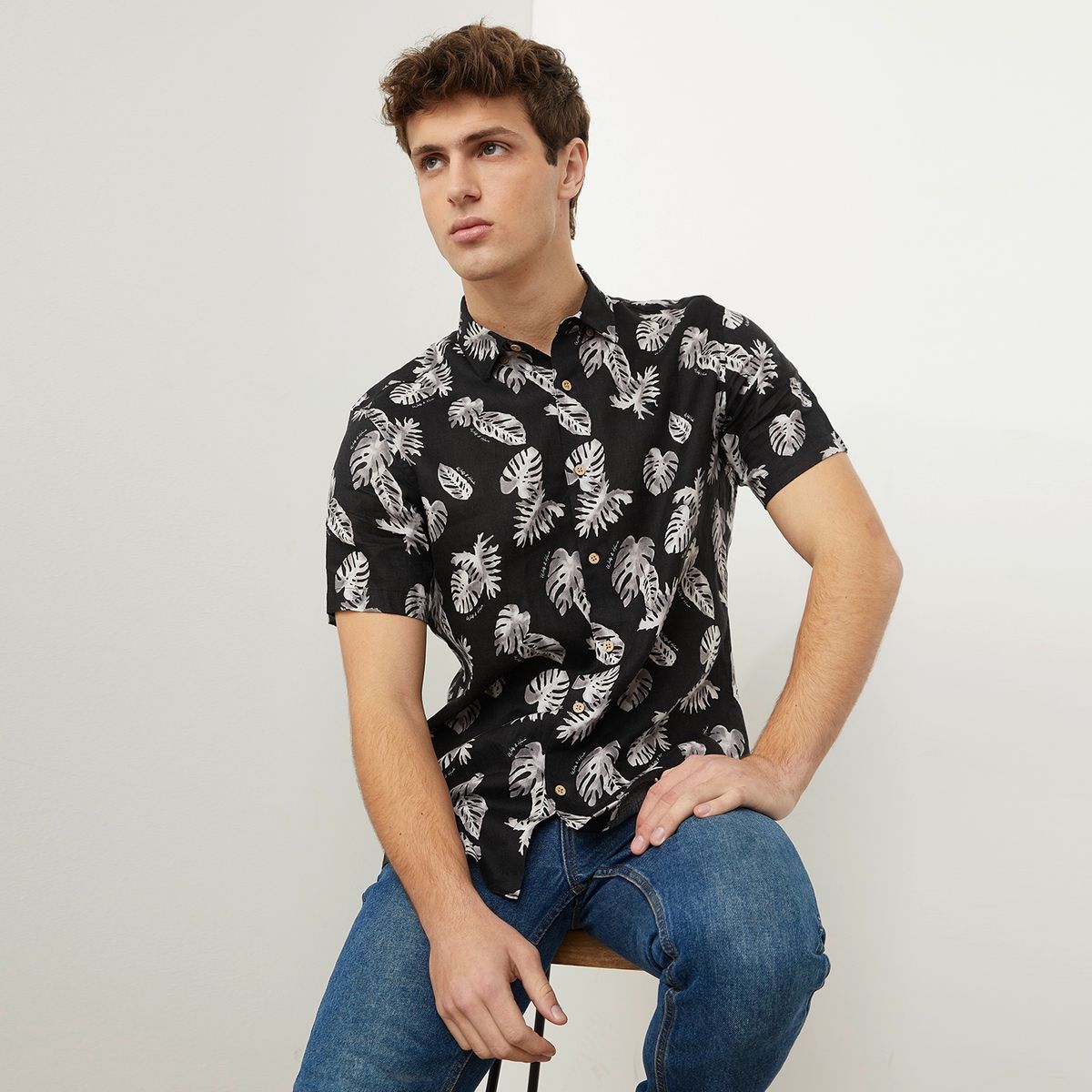 WOLF&HANK - Wolf&Hank Camisa Casual Lino Hombre
