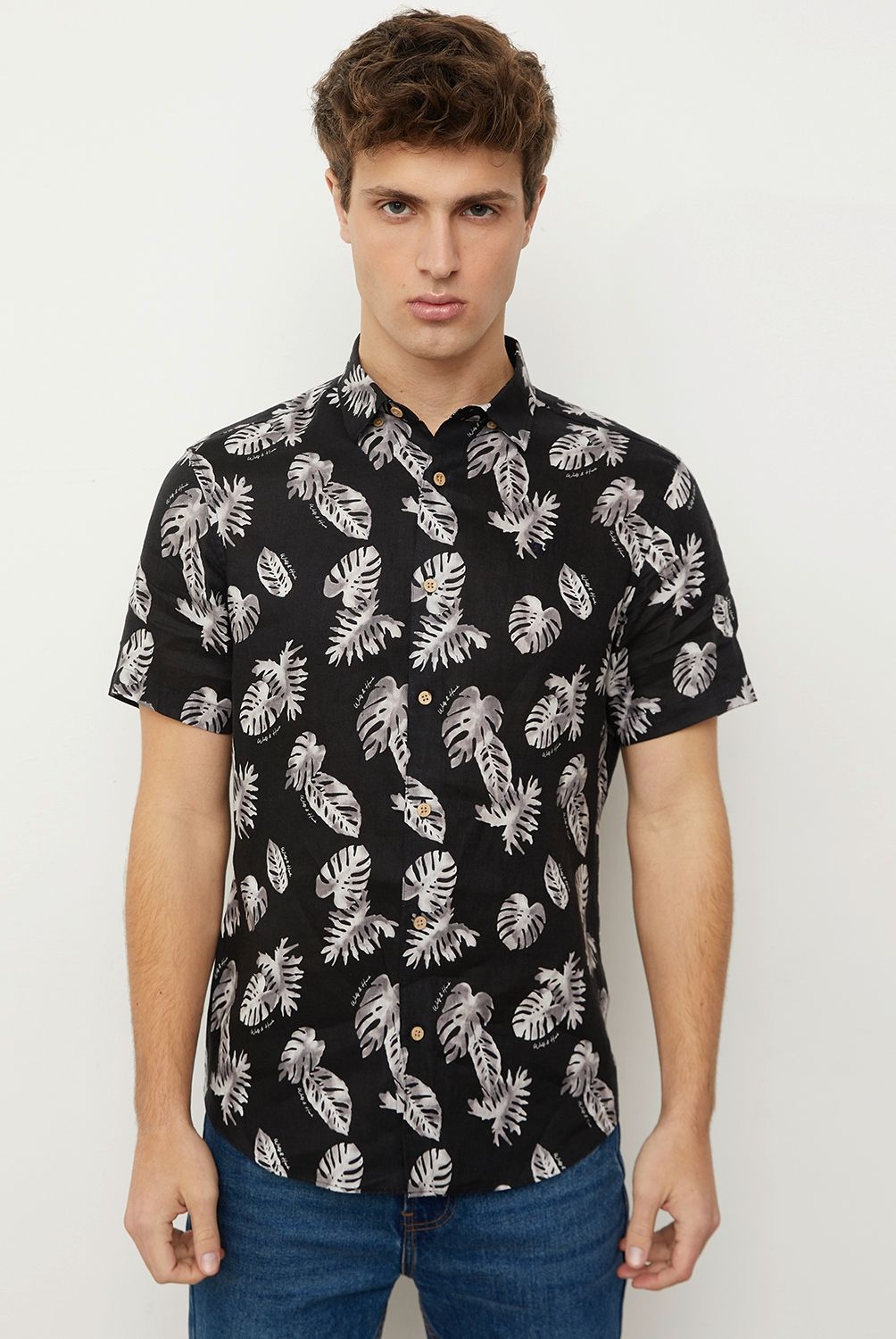WOLF&HANK - Wolf&Hank Camisa Casual Lino Hombre