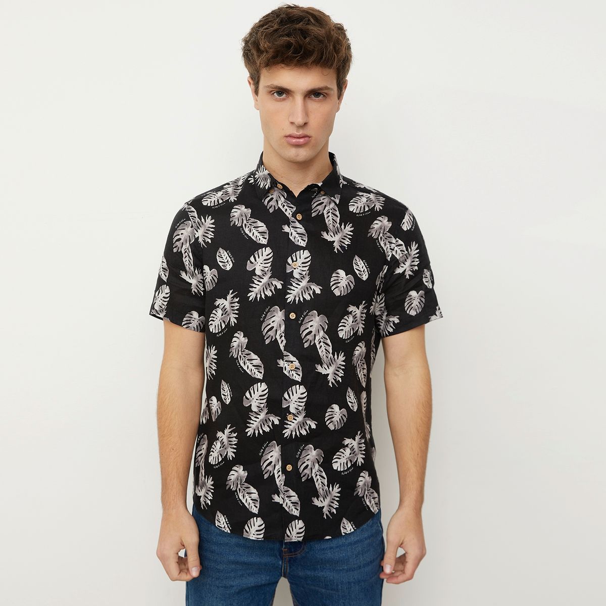 WOLF&HANK - Wolf&Hank Camisa Casual Lino Hombre