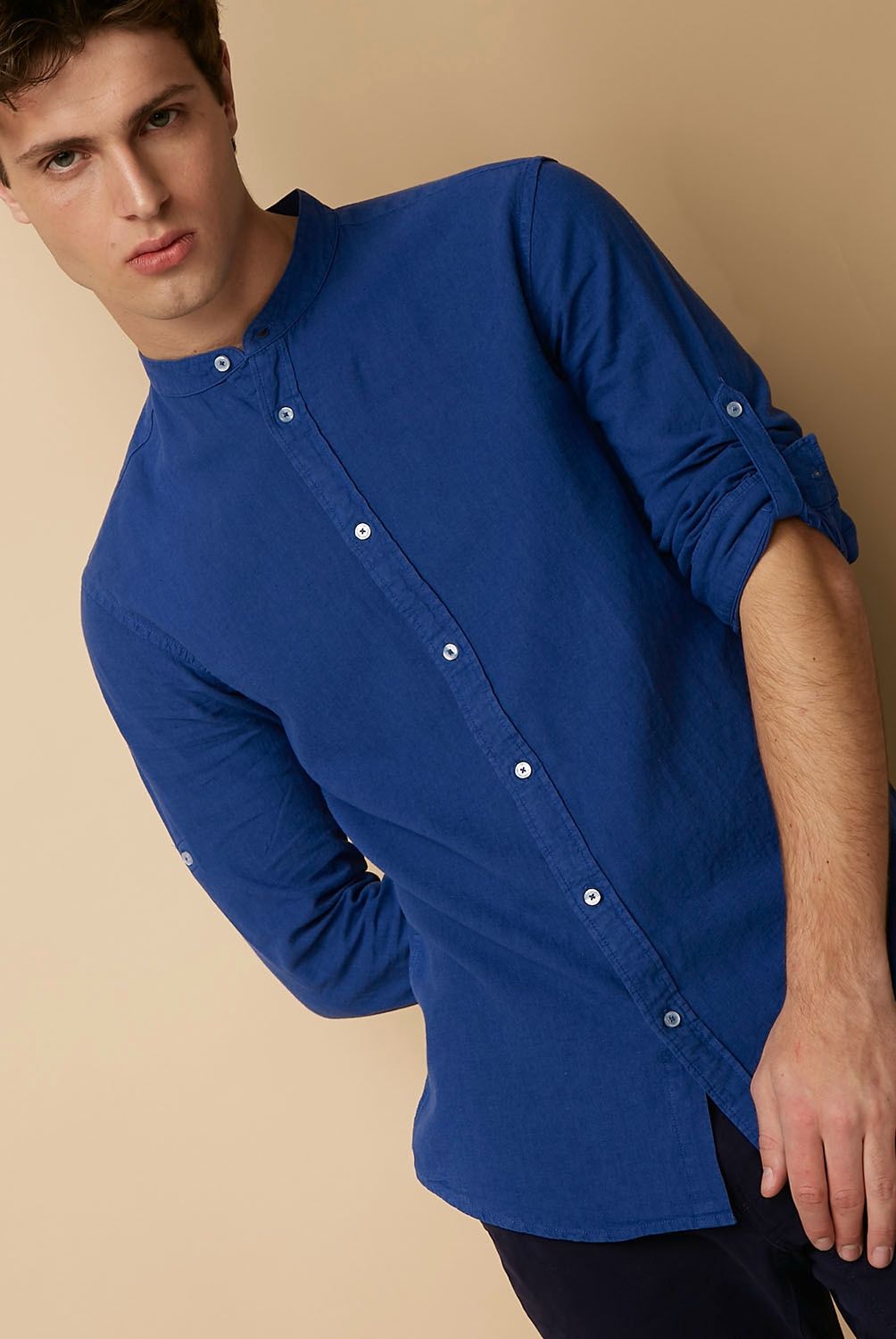 BASEMENT - Basement Camisas Casuales Algodón Hombre