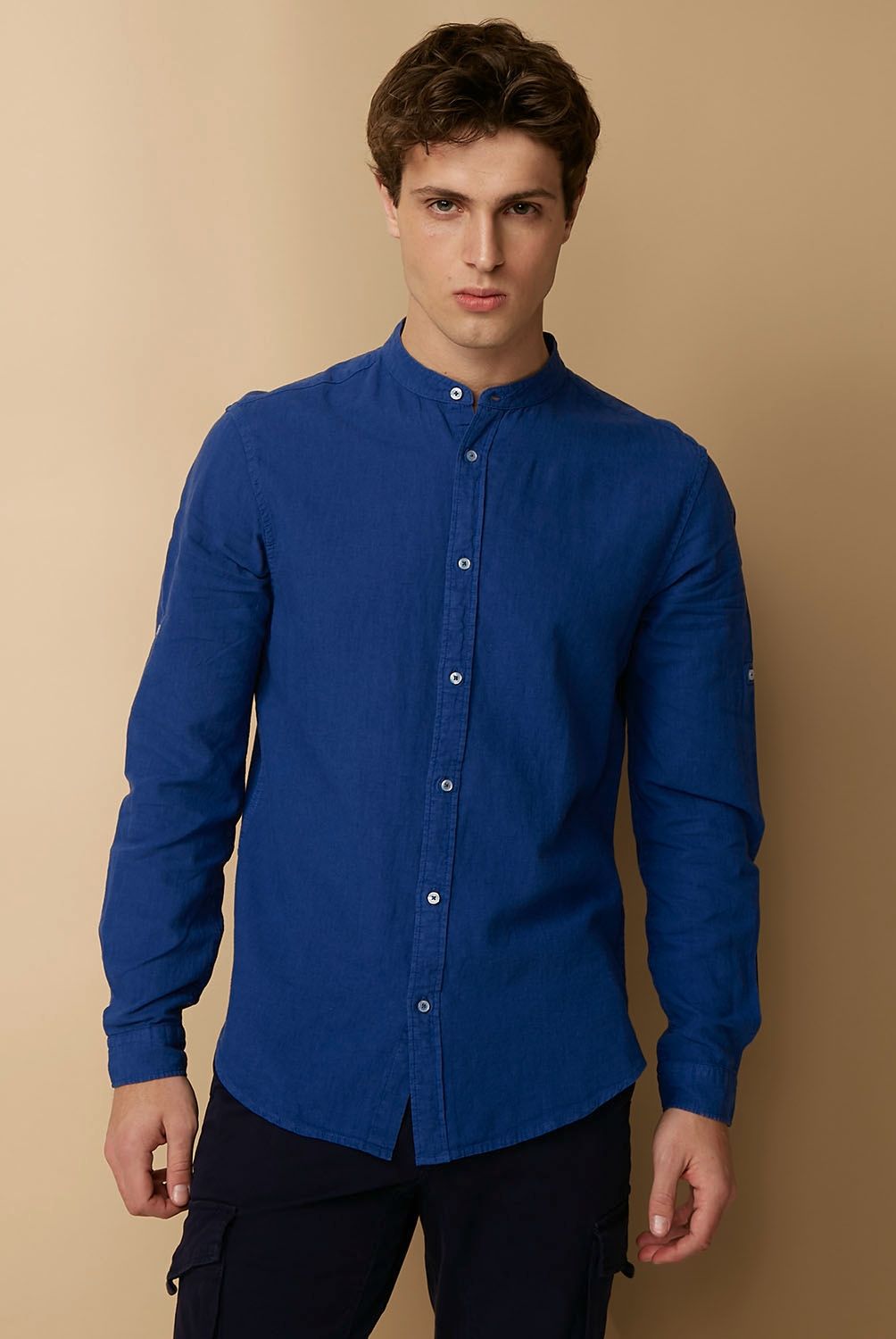 BASEMENT - Basement Camisas Casuales Algodón Hombre