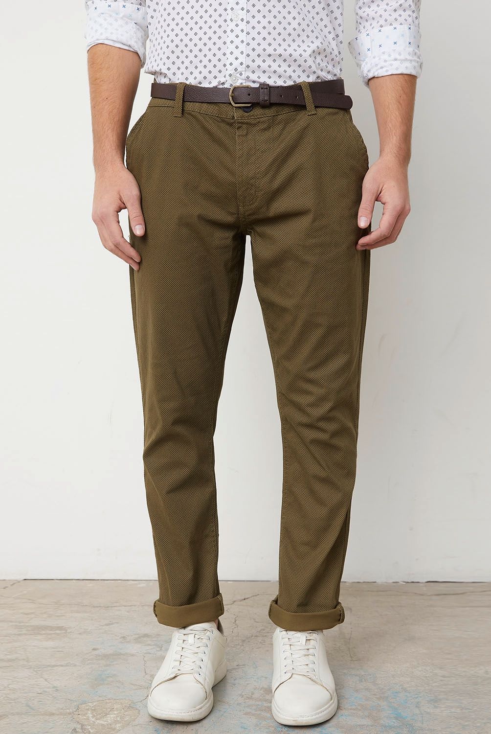 BASEMENT - Pantalon Chino Slim Fit Algodón Organico Hombre Basement