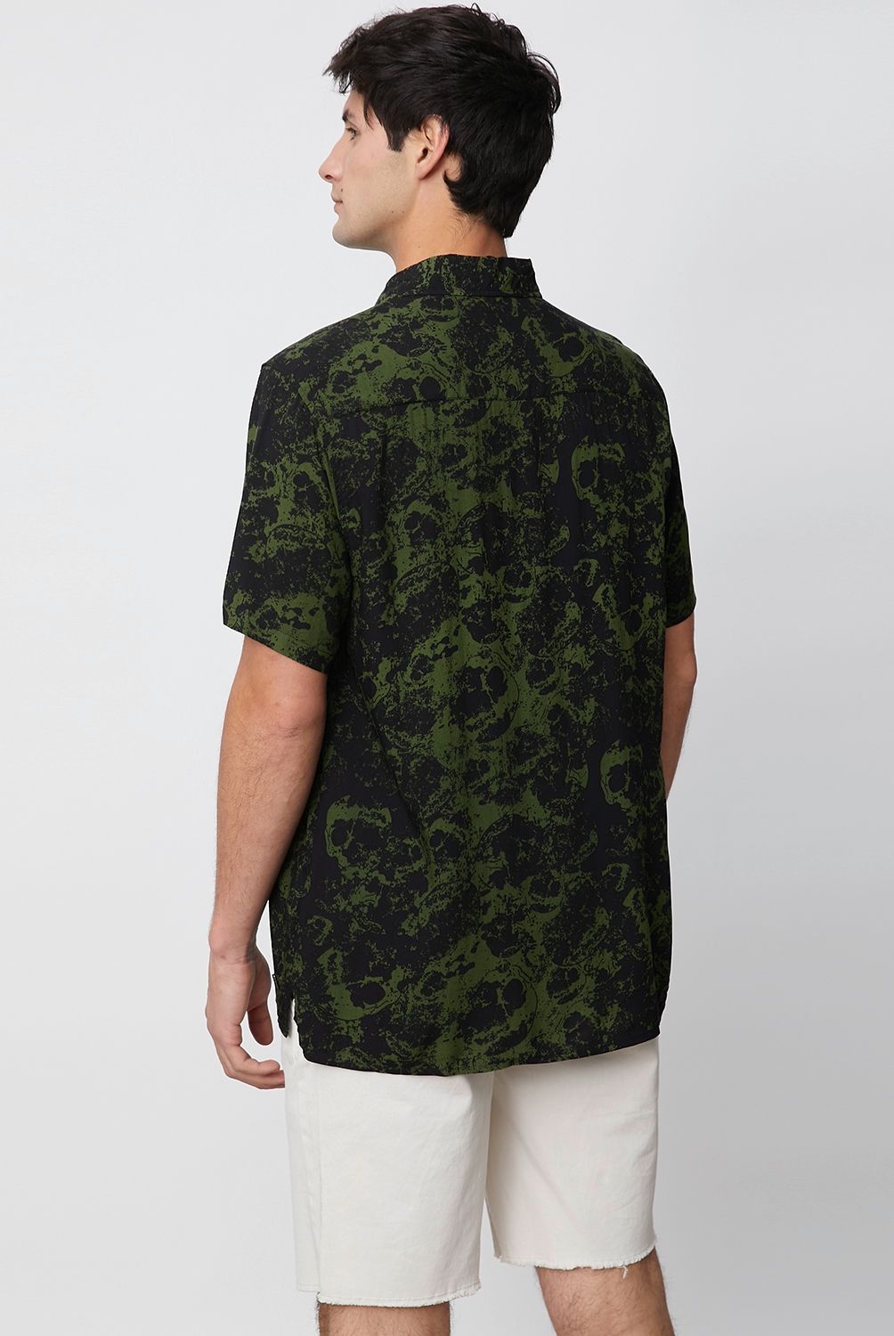BASEMENT - Basement Camisa Guayabera Manga Corta Algodón Hombre