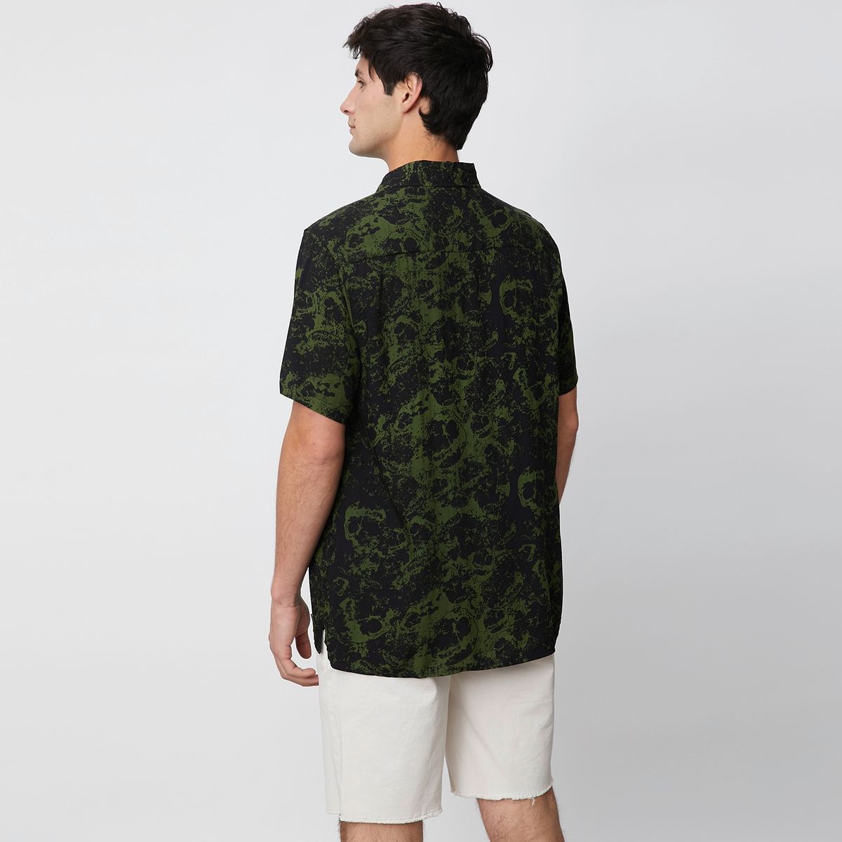 BASEMENT - Basement Camisa Guayabera Manga Corta Algodón Hombre