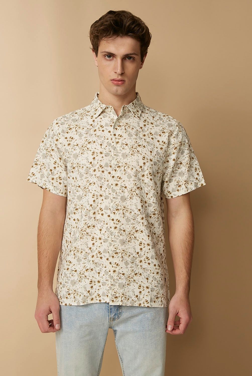 BASEMENT - Basement Camisa Guayabera Algodón Hombre